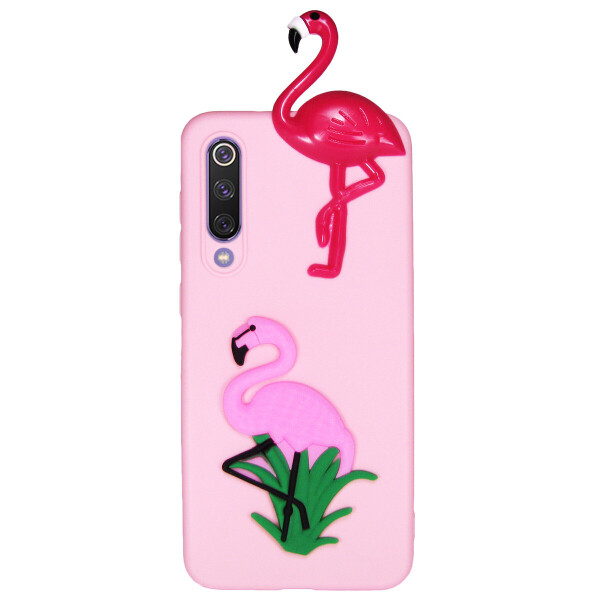 

Чехол Cartoon 3D Case для Xiaomi Mi 9 SE Фламинго