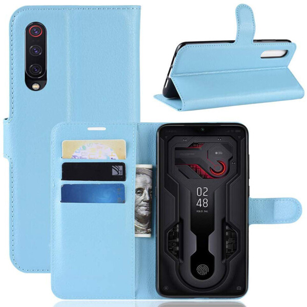 

Чехол-книжка Litchie Wallet для Xiaomi Mi 9 SE Голубой