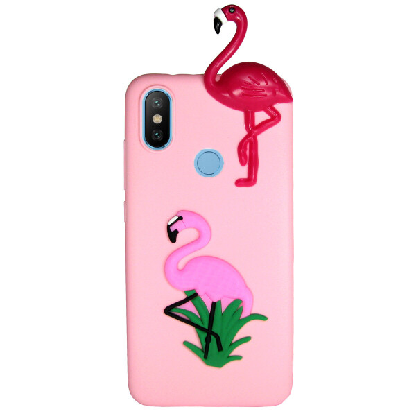

Чехол Cartoon 3D Case для Xiaomi Mi Mix 2S Фламинго