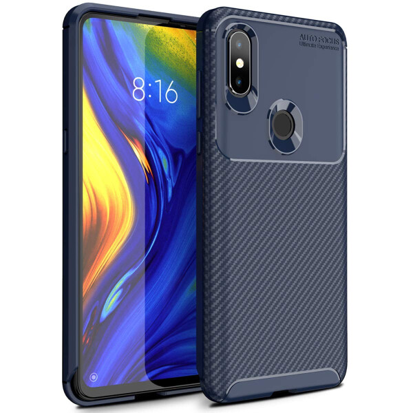 

Чехол Carbon Case Xiaomi Mi Mix 3 Синий