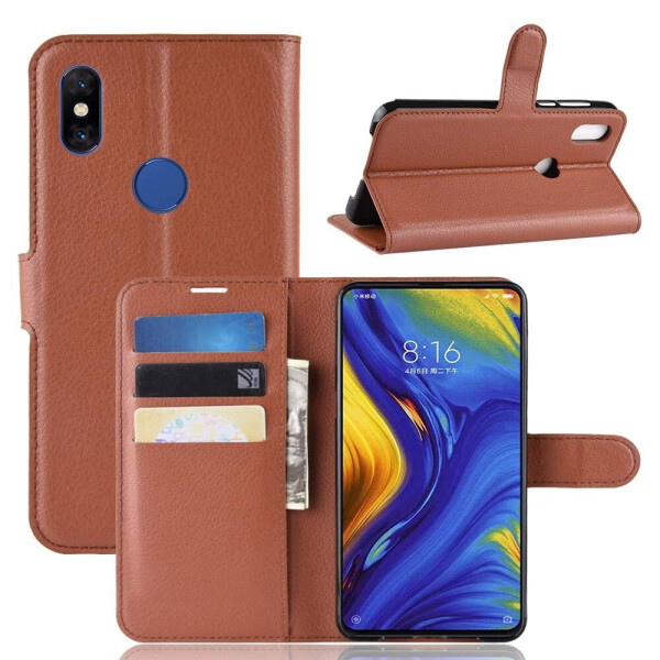 

Чехол-книжка Litchie Wallet для Xiaomi Mi Mix 3 Коричневый