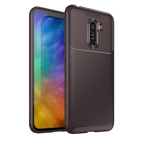 

Чехол Carbon Case Xiaomi Pocophone F1 Коричневый