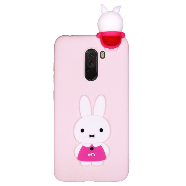 

Чехол Cartoon 3D Case для Xiaomi Poco F1 Кролик