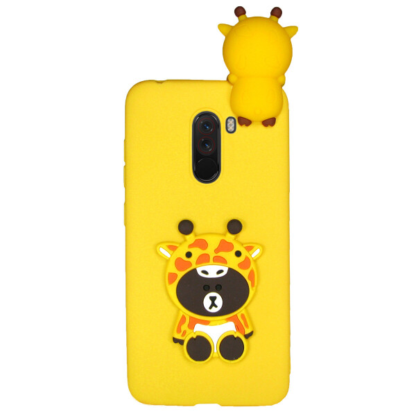 

Чехол Cartoon 3D Case для Xiaomi Poco F1 Жираф
