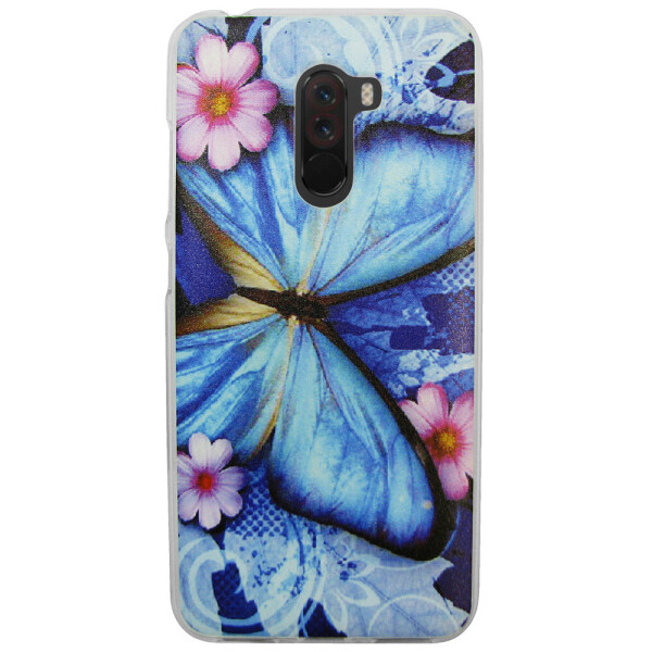 

Чехол с рисунком Printed Silicone для Xiaomi Poco F1 Бабочка