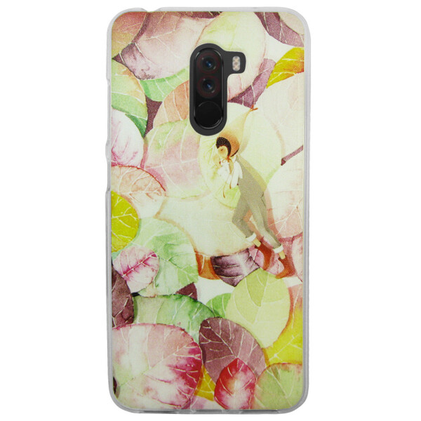 

Чехол с рисунком Printed Silicone для Xiaomi Poco F1 Листья
