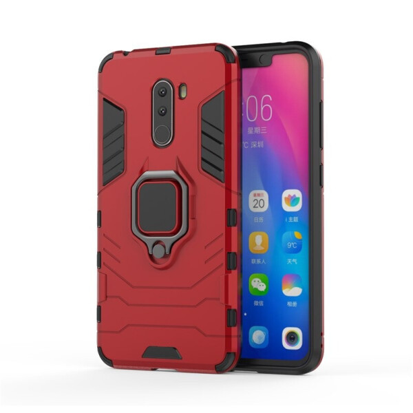 

Чехол Ring Armor для Xiaomi Pocophone F1 Красный