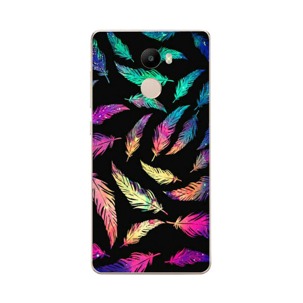 

Чехол с рисунком Printed Silicone для Xiaomi Redmi 4 Перья