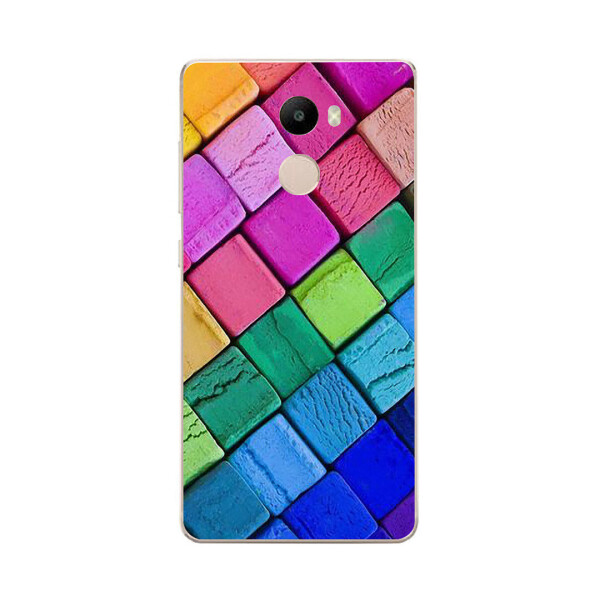 

Чехол с рисунком Printed Silicone для Xiaomi Redmi 4 Кубики