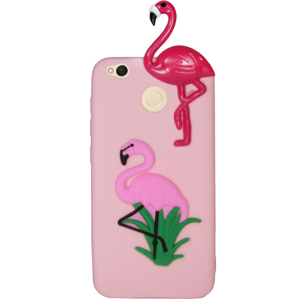 

Чехол Cartoon 3D Case для Xiaomi Redmi 4X Фламинго