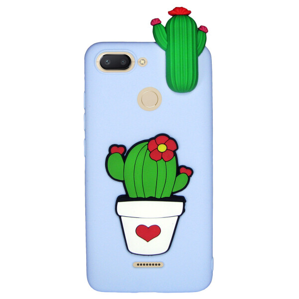 

Чехол Cartoon 3D Case для Xiaomi Redmi 6 Кактусы