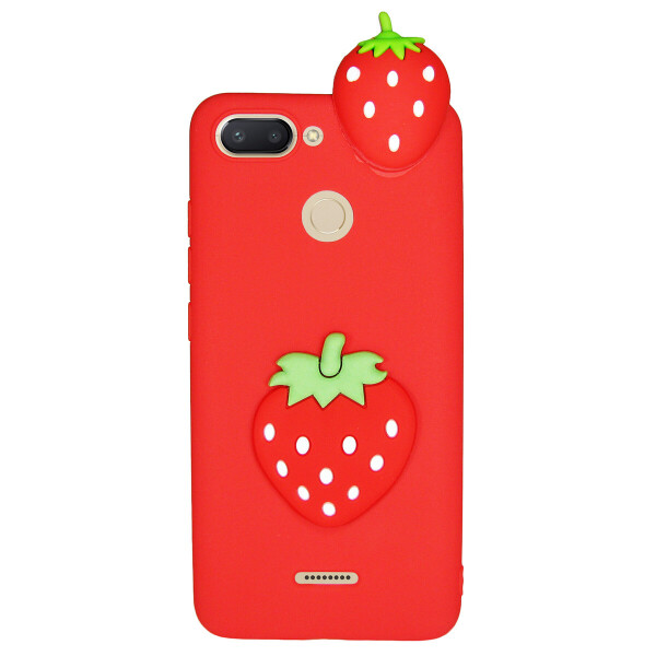 

Чехол Cartoon 3D Case для Xiaomi Redmi 6 Клубничка