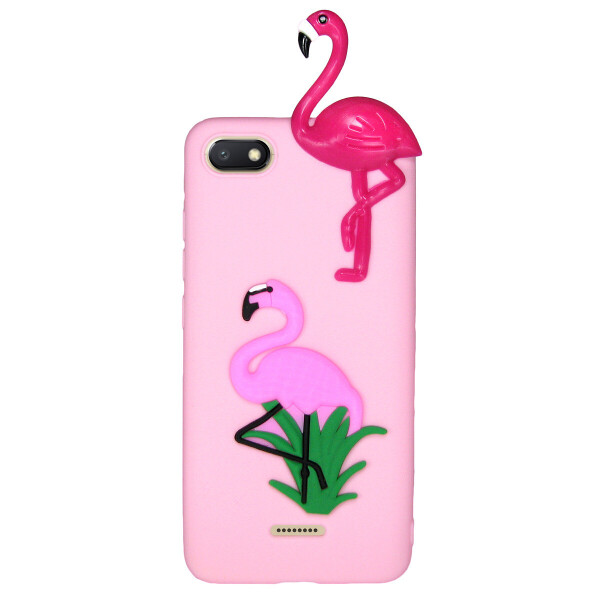

Чехол Cartoon 3D Case для Xiaomi Redmi 6A Фламинго