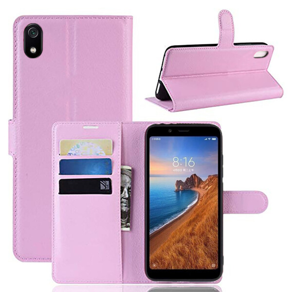 

Чехол-книжка Litchie Wallet для Xiaomi Redmi 7A Светло-розовый