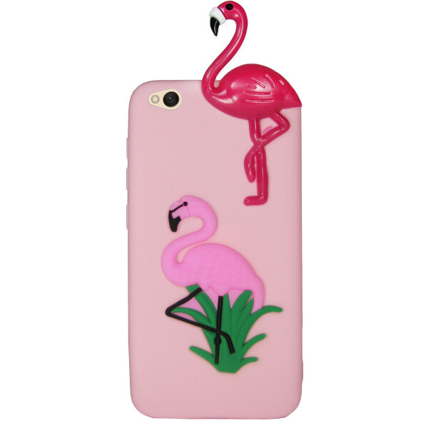 

Чехол Cartoon 3D Case для Xiaomi Redmi Go Фламинго