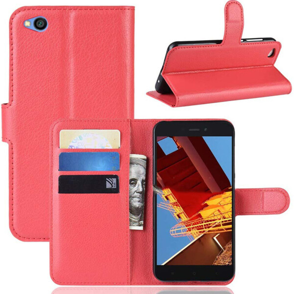 

Чехол-книжка Litchie Wallet для Xiaomi Redmi Go Красный