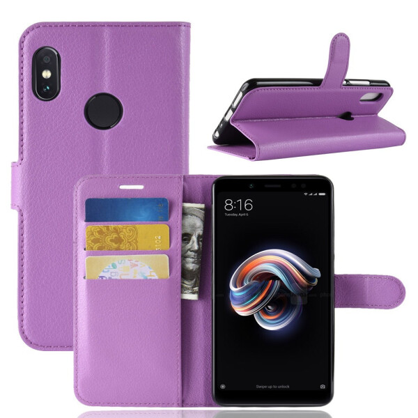 

Чехол-книжка Litchie Wallet для Xiaomi Redmi Note 5 Violet