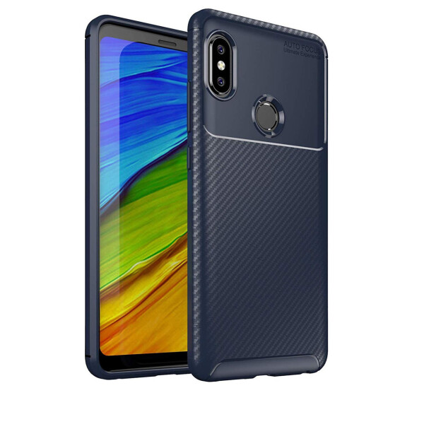 

Чехол Carbon Case Xiaomi Redmi Note 5 Pro Синий
