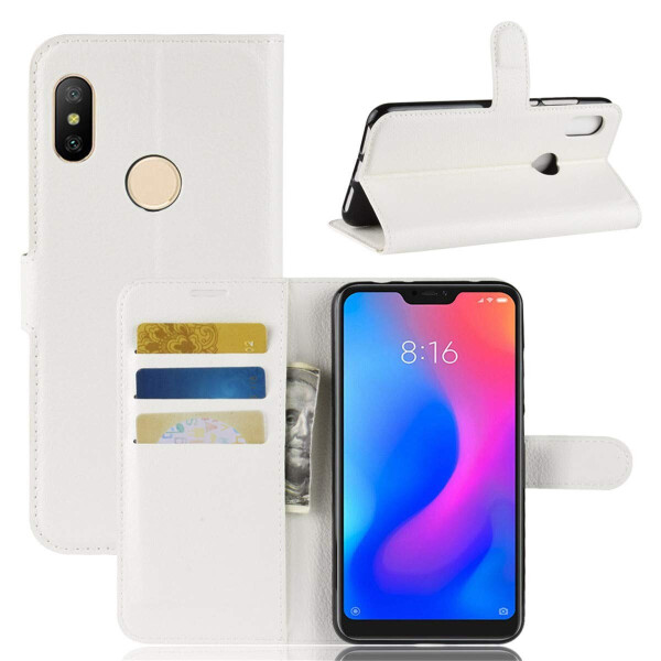 

Чехол-книжка Litchie Wallet для Xiaomi Redmi Note 6 Pro Белый