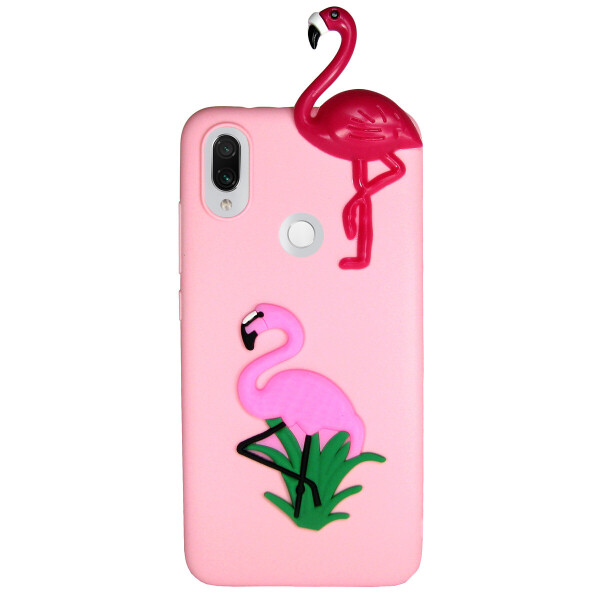 

Чехол Cartoon 3D Case для Xiaomi Redmi Note 7 / Note 7 Pro Фламинго