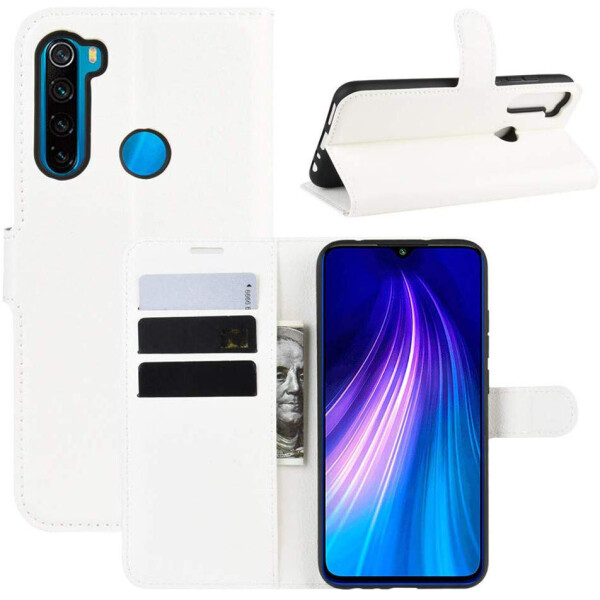 

Чехол-книжка Litchie Wallet для Xiaomi Redmi Note 8 White