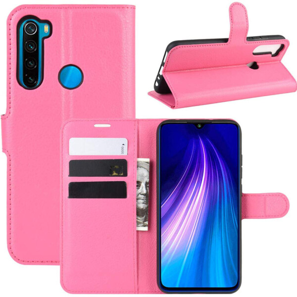 

Чехол-книжка Litchie Wallet для Xiaomi Redmi Note 8 Rose