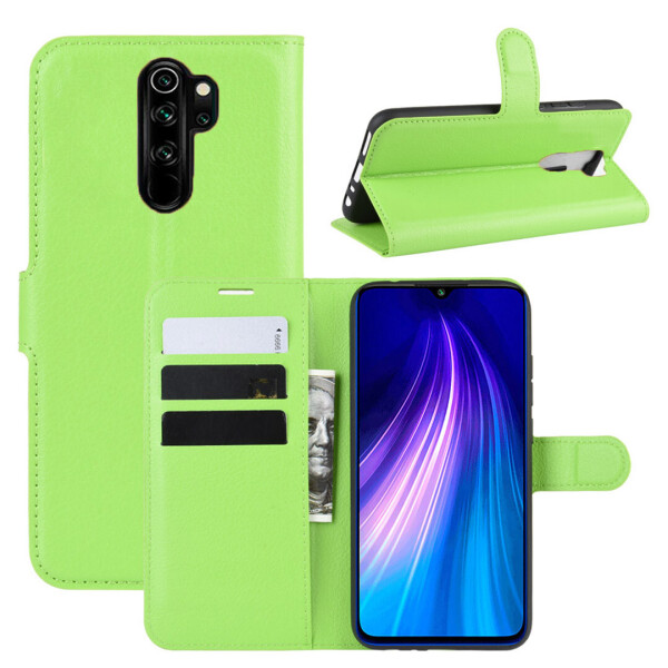 

Чехол-книжка Litchie Wallet для Xiaomi Redmi Note 8 Pro Салатовый