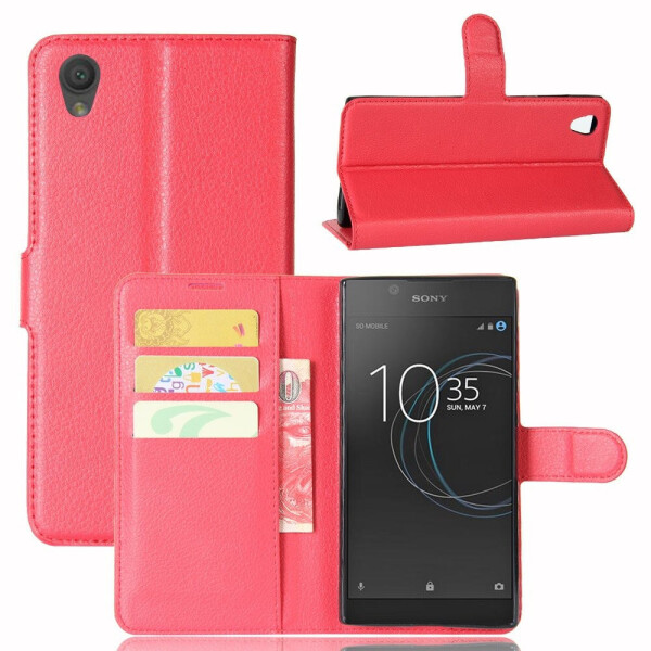 

Чехол-книжка Litchie Wallet для Sony Xperia L1 G3312 Красный