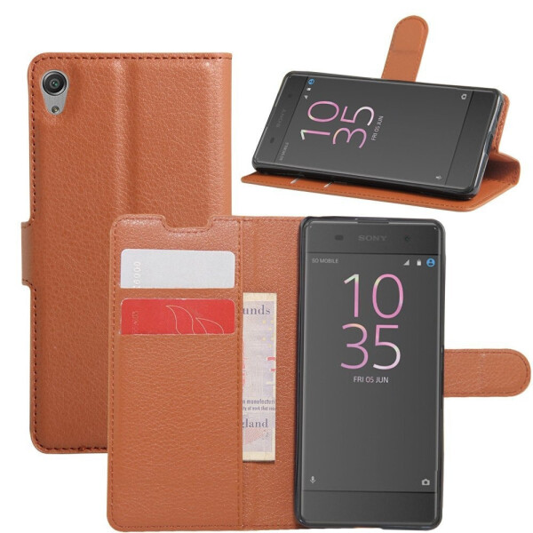 

Чехол-книжка Litchie Wallet для Sony Xperia XA F3111 F3112 Коричневый