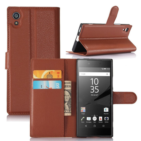 

Чехол-книжка Litchie Wallet для Sony Xperia XA1 G3112 G3121 Коричневый
