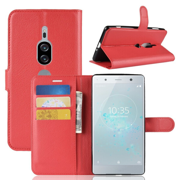 

Чехол-книжка Litchie Wallet для Sony Xperia XZ2 Premium H8166 / H8116 Красный