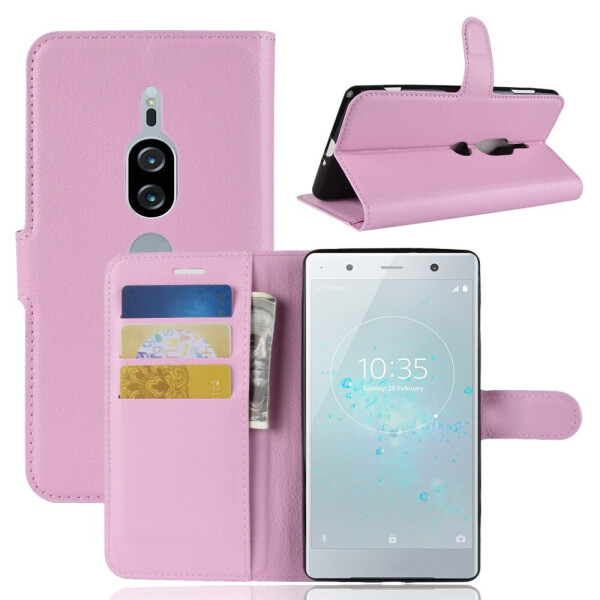 

Чехол-книжка Litchie Wallet для Sony Xperia XZ2 Premium H8166 / H8116 Светло-розовый