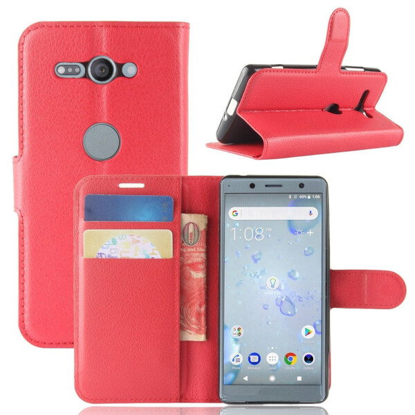 

Чехол-книжка Litchie Wallet для Sony Xperia XZ2 Compact H8314 / H8324 Красный