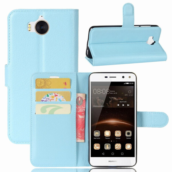 

Чехол-книжка Litchie Wallet для Huawei Y5 2017 Голубой