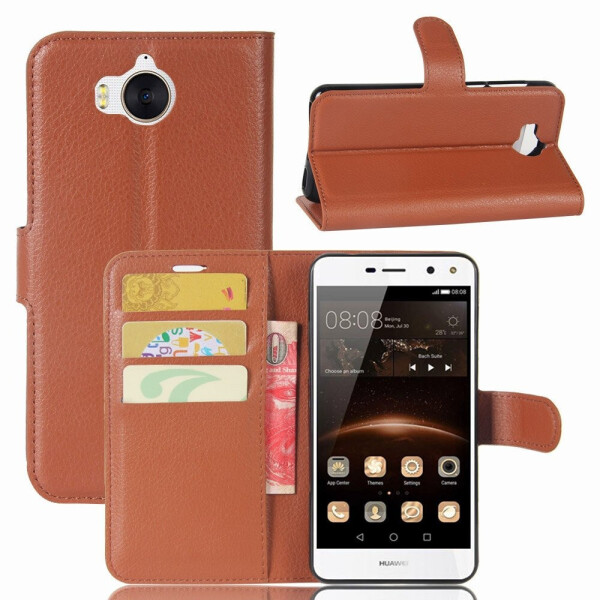 

Чехол-книжка Litchie Wallet для Huawei Y5 2017 Коричневый