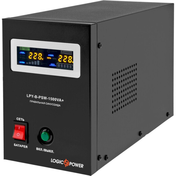

LogicPower LPY-B-PSW-1500VA+ (1050Вт)10A/15A, Lin.int., AVR, 2 x евро, металл