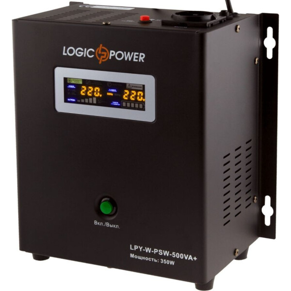 

LogicPower LPY-W-PSW-500VA+ (350Вт)5A/10A, с правильной синусоидой 12V, настенный
