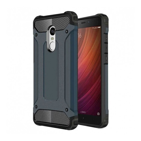 

Бронированный противоударный TPU+PC чехол Immortal для Xiaomi Redmi Note 4X Серый / Metal slate (10061779)