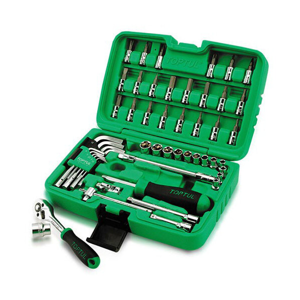 

Набор инструментов в кейсе 1/4" 51ед. TOPTUL GCAI5101