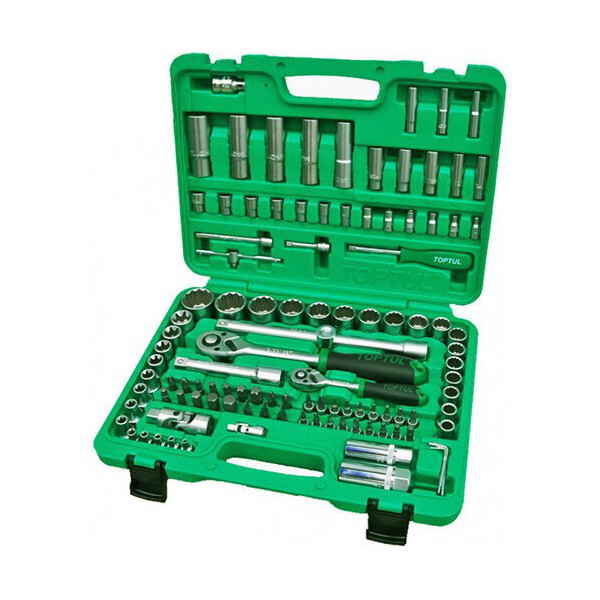 

Профессиональный набор автоинструмента 1/4", 1/2" 108ед. (12-гр.) TOPTUL GCAI108R1