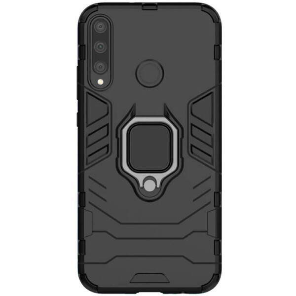 

Ударопрочный чехол Transformer Ring for Magnet для Huawei P40 Lite E / Y7p (2020) Черный / Soul Black (141408)