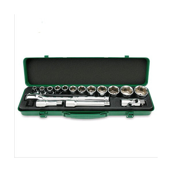 

Набор головок с трещоткой TOPTUL 1/2" 16ед. (6-гр.) GCAD1601