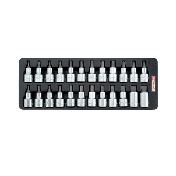 

Набор бит впресованных в головку 1/2" 24ед. (в ложементе) TOPTUL GAAT2402