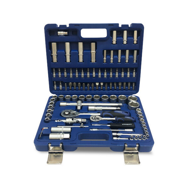 

Набор инструментов для автомобиля 1/4", 1/2" 94ед. (6-гр.) СТАНДАРТ STM-0094-6