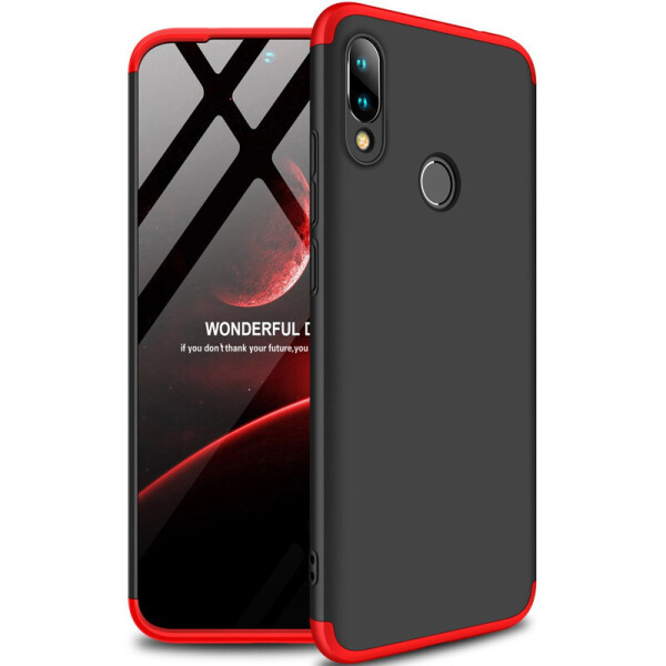 

Пластиковая накладка GKK LikGus 360 градусов (opp) для Xiaomi Redmi Note 7 Черный / Красный (136289)