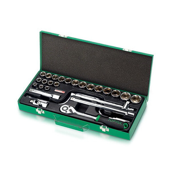 

Набор инструмента TOPTUL 1/2" 26ед. (12-гр.) GCAD2602