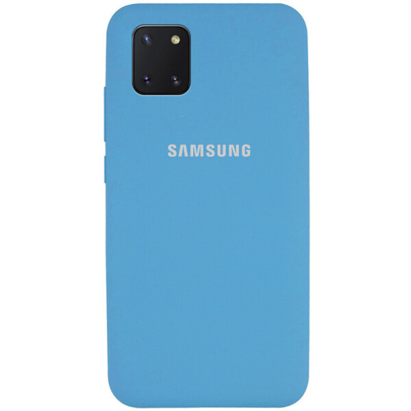 

Чехол Silicone Cover Full Protective (AA) для Samsung Galaxy Note 10 Lite (A81) Голубой / Light Blue (138803)