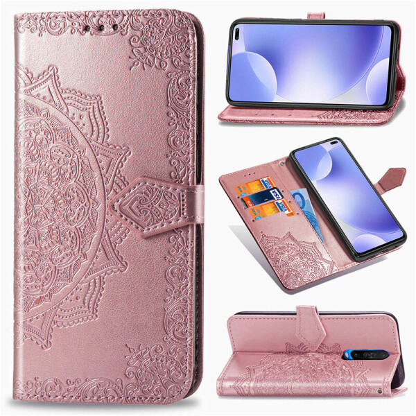 

Кожаный чехол (книжка) Art Case с визитницей для Xiaomi Poco X2 Розовый (99122946)