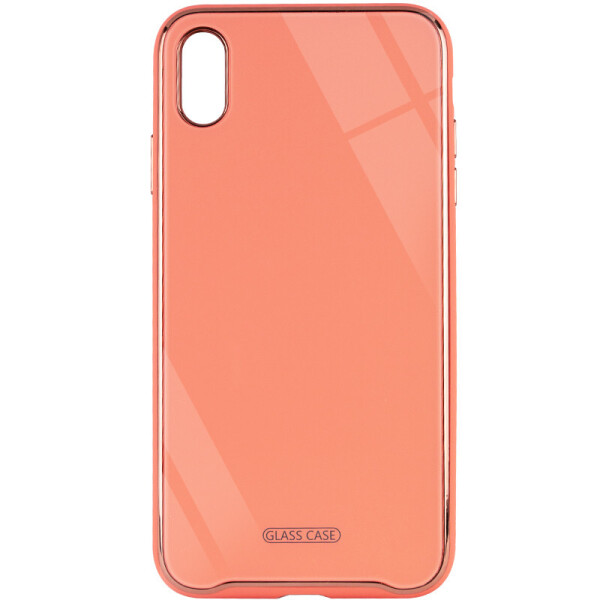 

TPU+Glass чехол Venezia для Apple iPhone XS Max (6.5") Розовый / Flamingo (142782)