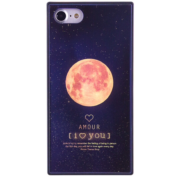 

TPU+Glass чехол YCT прямоугольный для Apple iPhone SE (2020) Луна (81078769)
